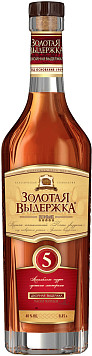 Коньяк Золотая Выдержка пятилетний 40% 0,45 л